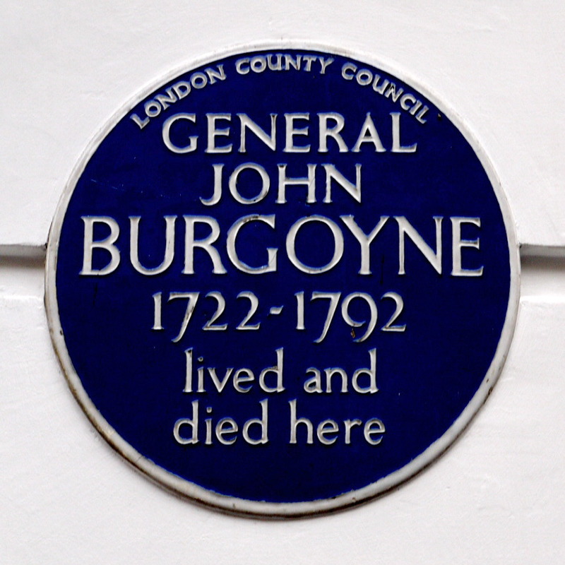 General John Burgoyne London Remembers, Aiming to capture all