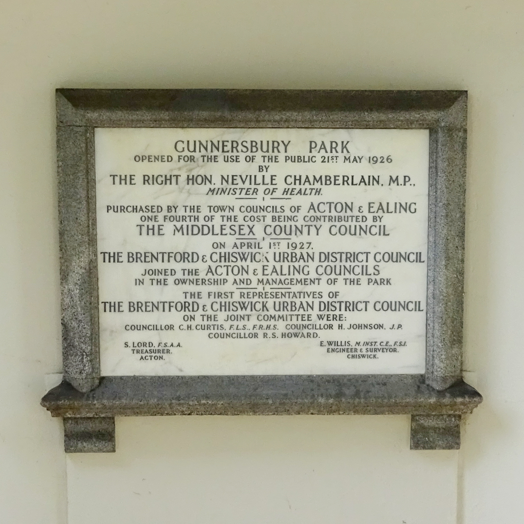 Gunnersbury Park - 1927