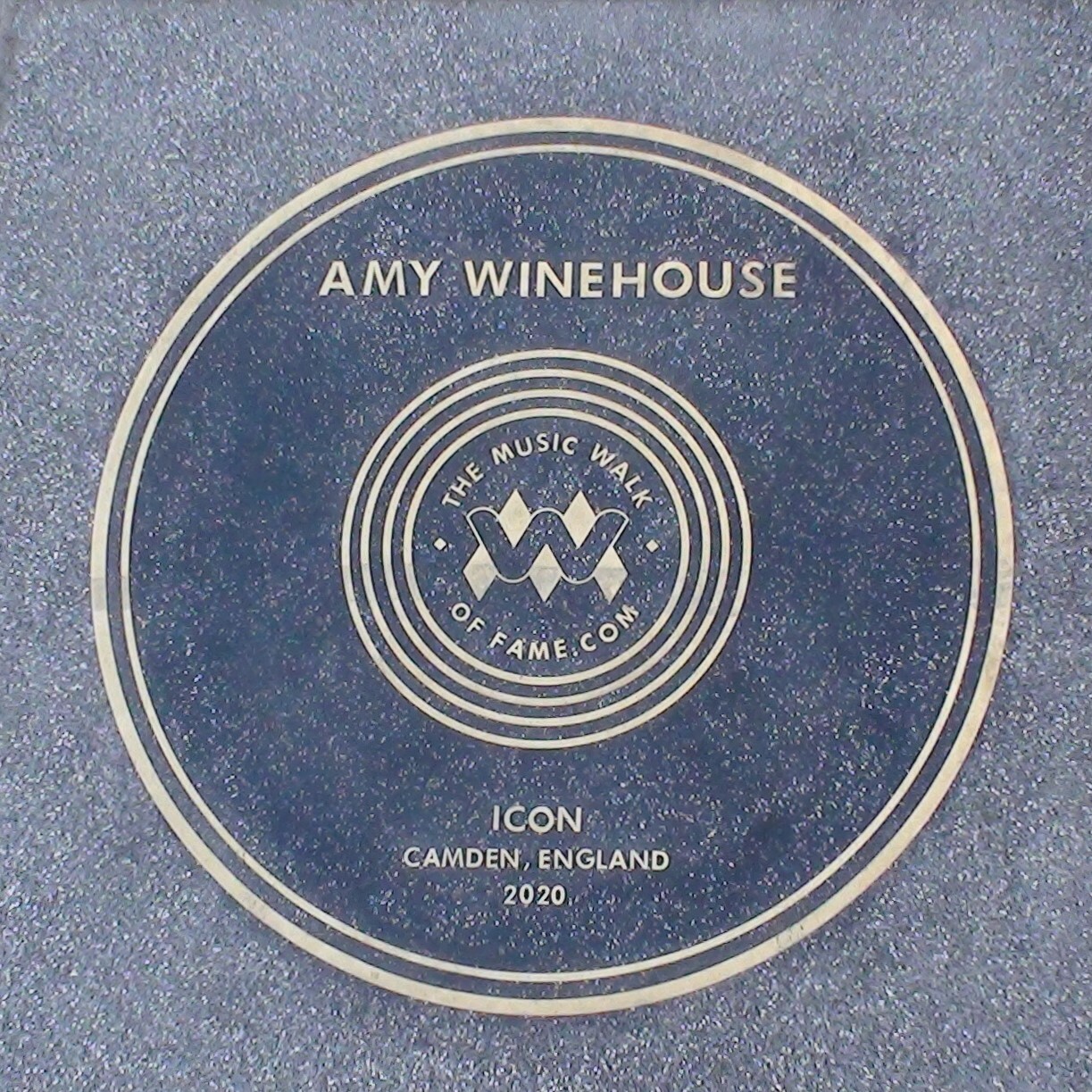 Music Walk of Fame - pavement plaque - Winehouse
