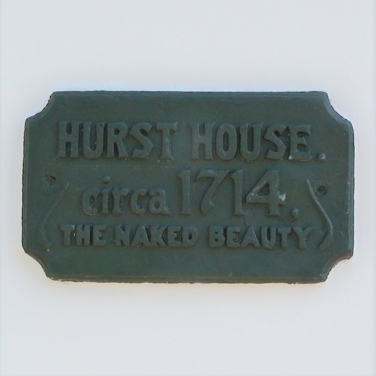 Hurst House - small plaque