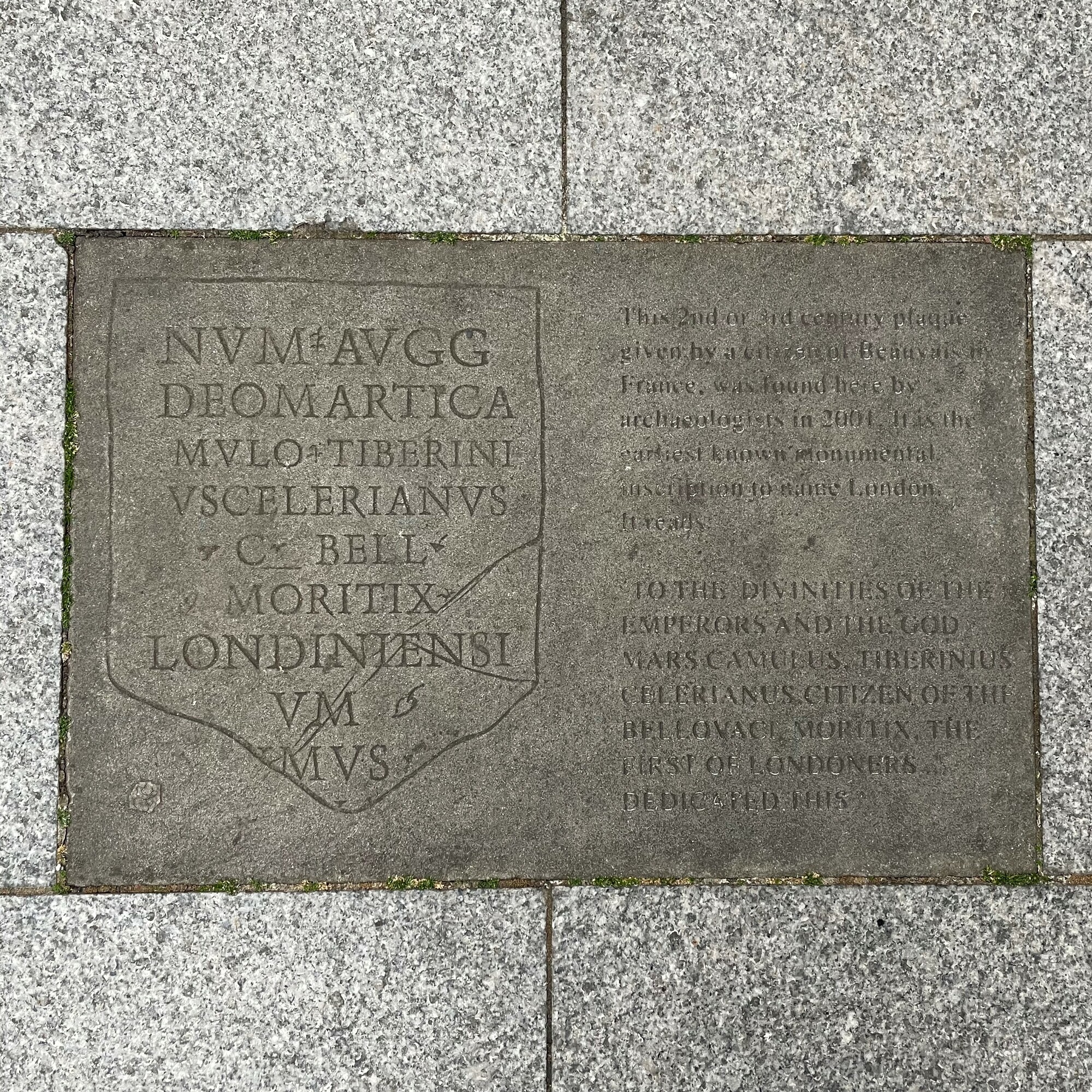 earliest known mention of Londinium