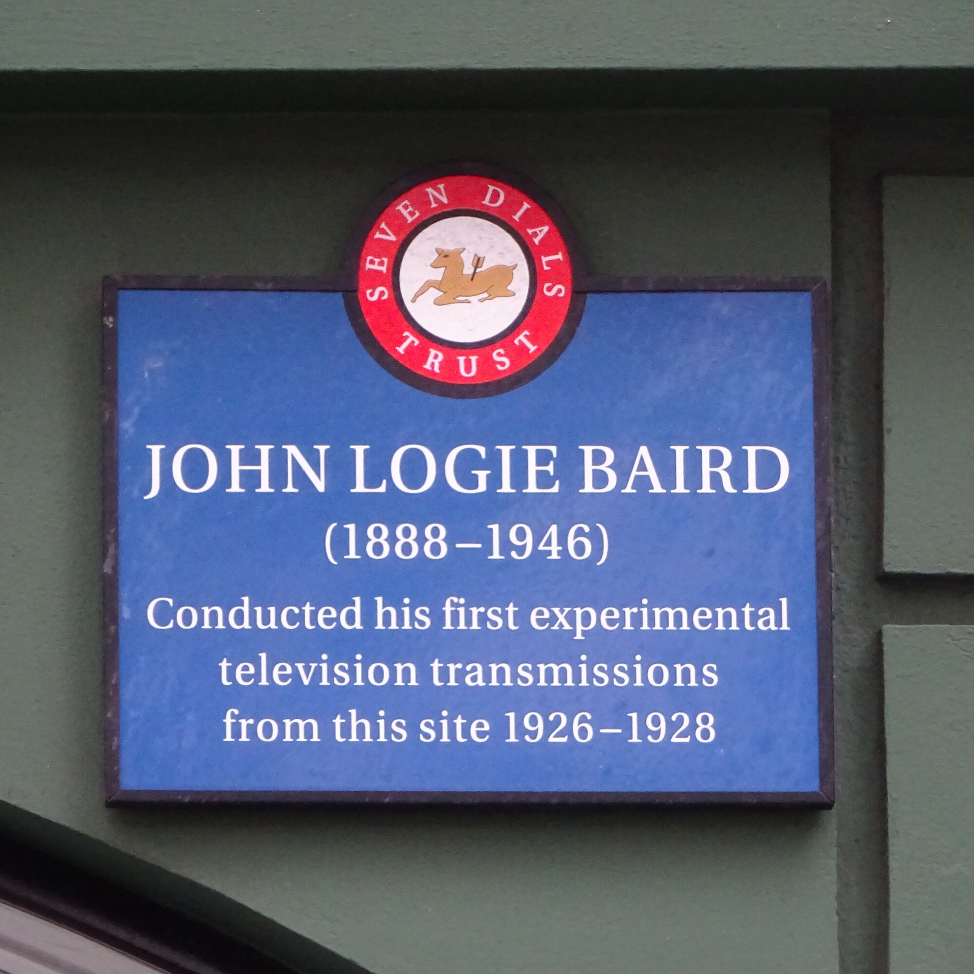 John Logie Baird WC2 - West Street