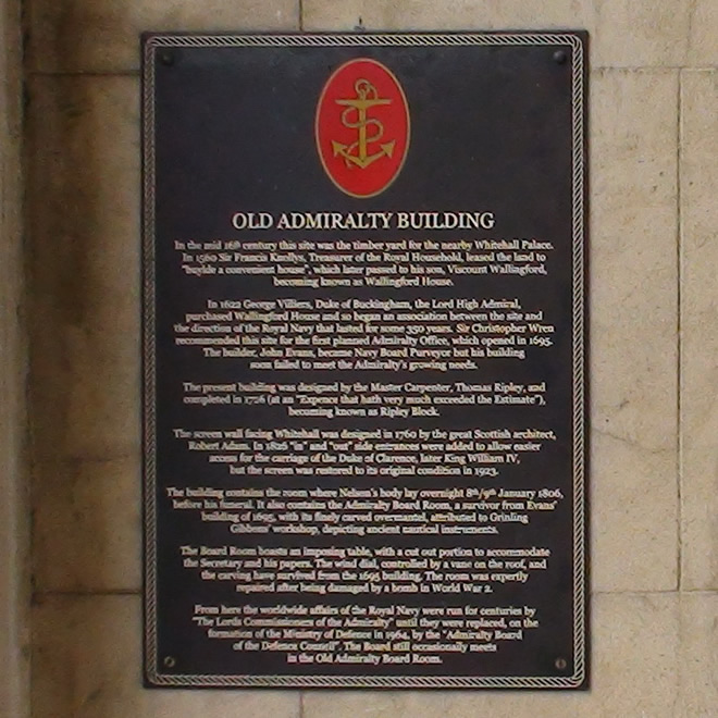 Old Admiralty Building London Remembers, Aiming to capture all