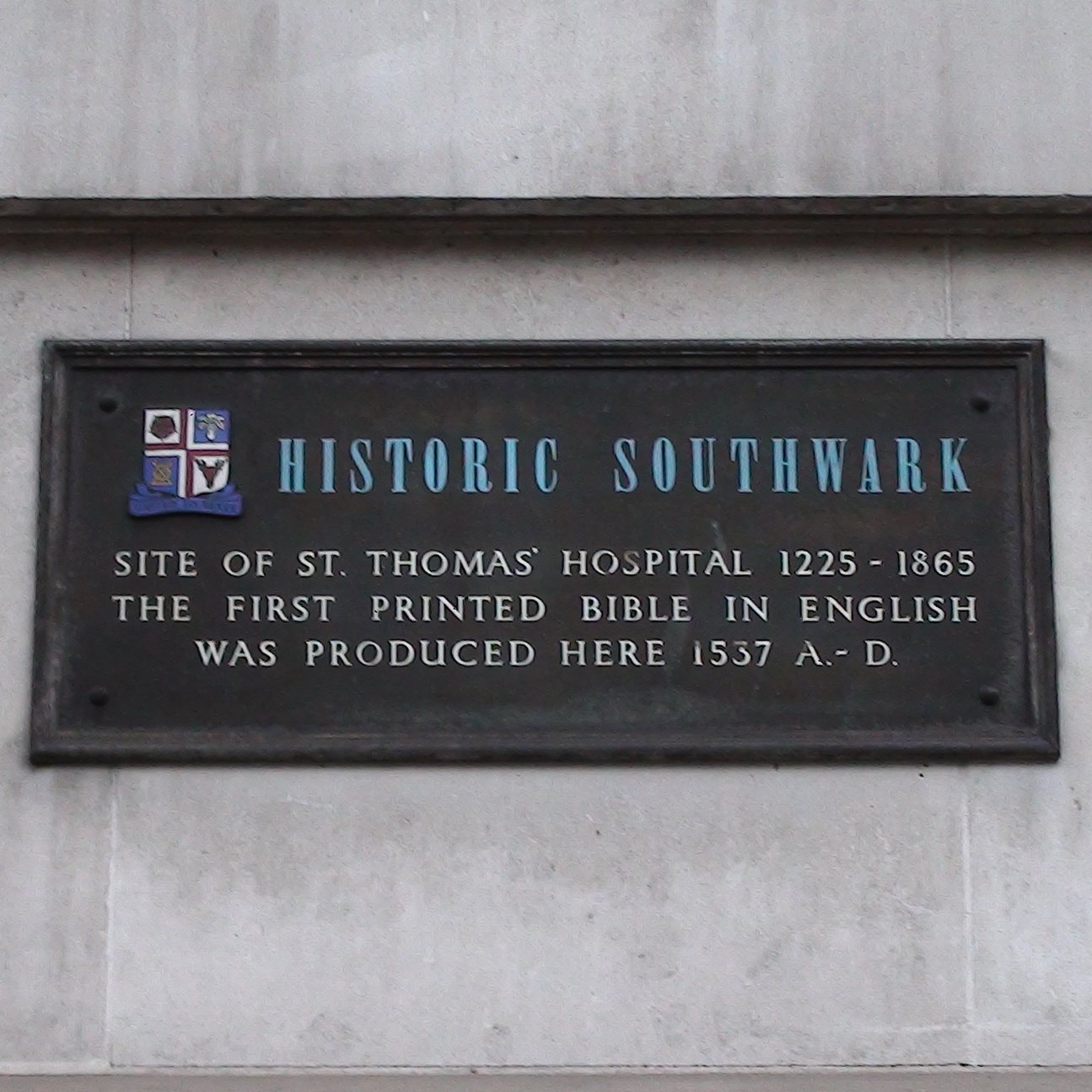 St Thomas' Hospital and bible London Remembers, Aiming to capture all