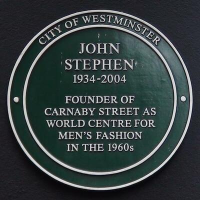 Scottish fashion designer John Stephen's shop at Carnaby Street