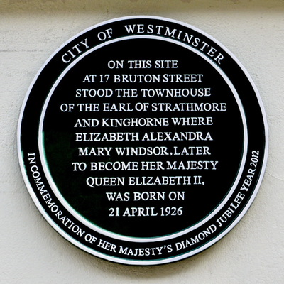 Queen Elizabeth's birthplace - Diamond Jubilee