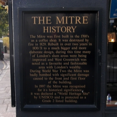 The Mitre Public House - Greenwich