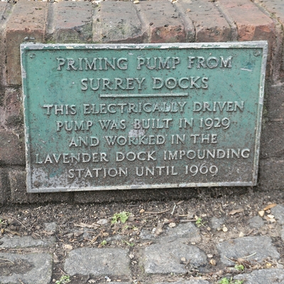 Surrey Docks priming pump