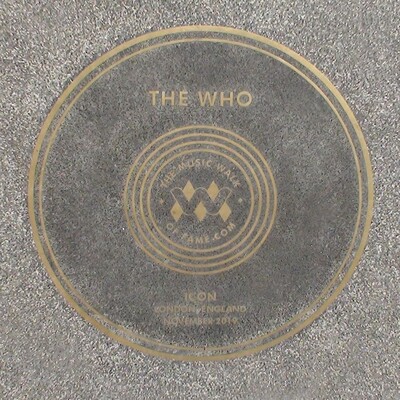 Music Walk of Fame - pavement plaque - the Who