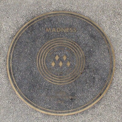 Music Walk of Fame - pavement plaque - Madness