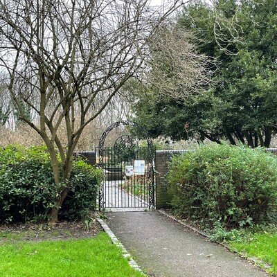 Noel-Baker Peace Garden - gate