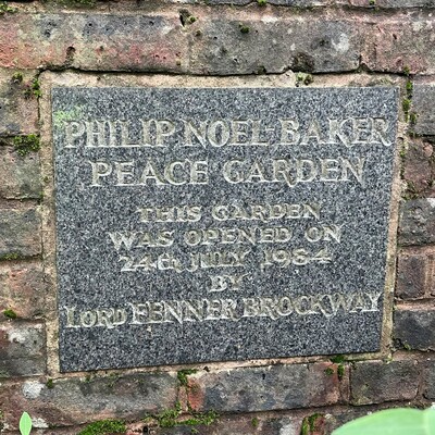Noel-Baker Peace Garden - gate