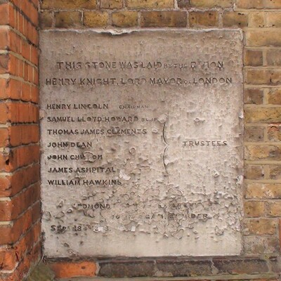 Lopping Hall - foundation stone