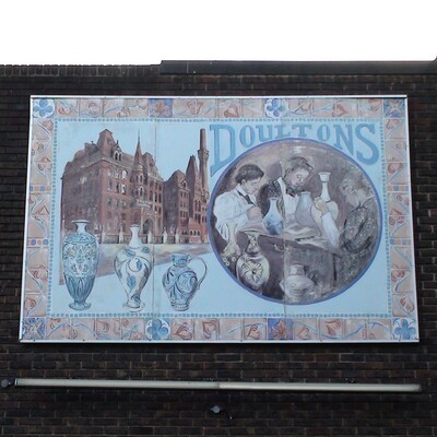 Lambeth Walk murals - 02 Doulton