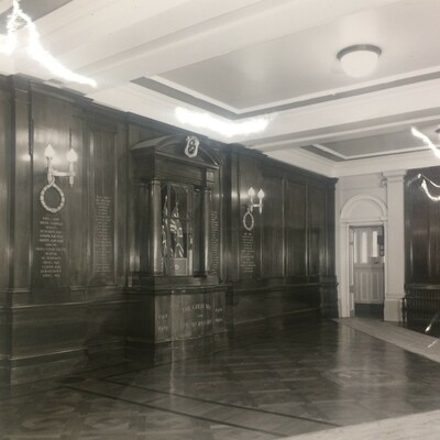 Paddington Town Hall - war memorial - lost