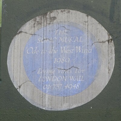 Soho mural - faux plaque